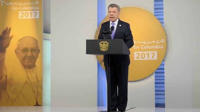 El presidente Juan Manuel Santos