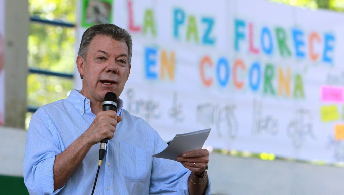 El presidente Juan Manuel Santos