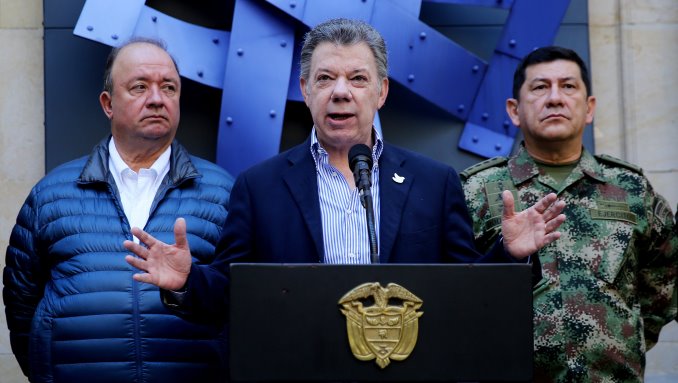 El presidente Juan Manuel Santos