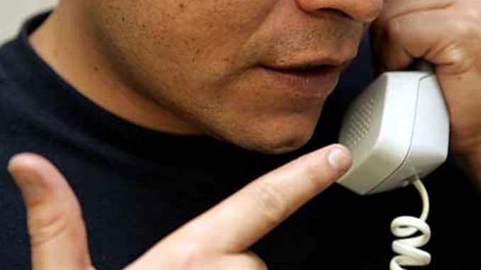 llamada extorsiva, extorsión