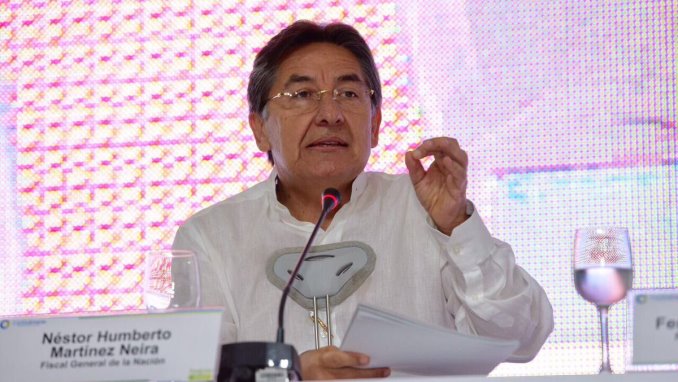 El fiscal general de la Nación, Néstor Humberto Martínez