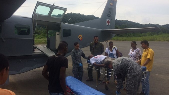 Fuerza Aérea trasladó desde Bahía Solano a un hombre de 57 años herido en un accidente de tránsito