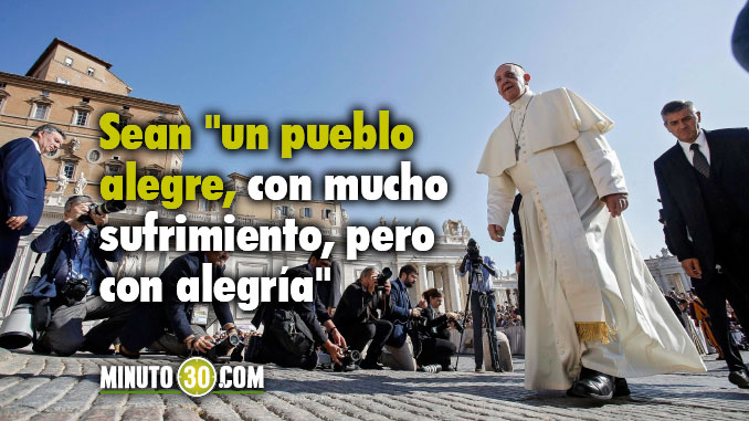 El papa no se olvida de los colombianos y envía un sentido mensaje durante la audiencia general