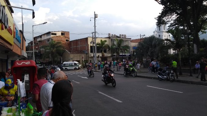 Falso paquete bomba en parque de Bello
