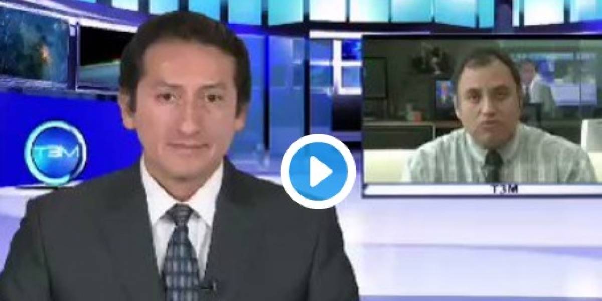 EN VIDEO:”Pinche micrófono” Así reaccionó un periodista al sentir el temblor en México