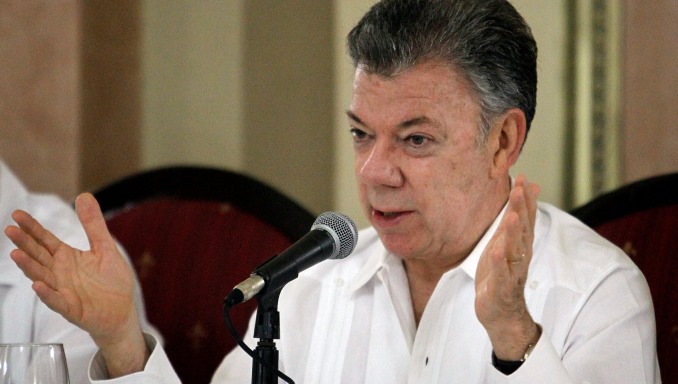 El presidente Juan Manuel Santos