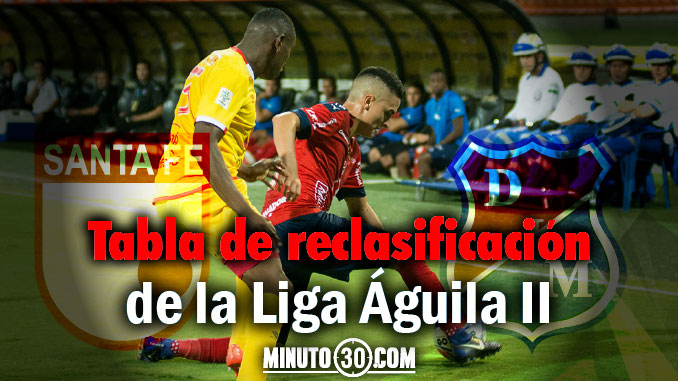 Medellín sigue segundo en reclasificación, Santa Fe no lo pudo alcanzar 5 reclasificacion Liga