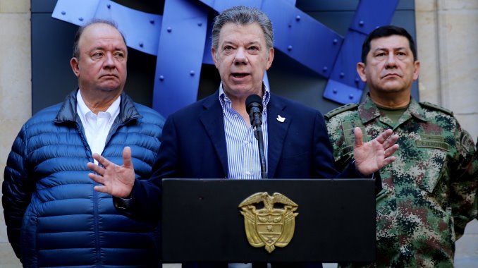 El presidente Juan Manuel Santos