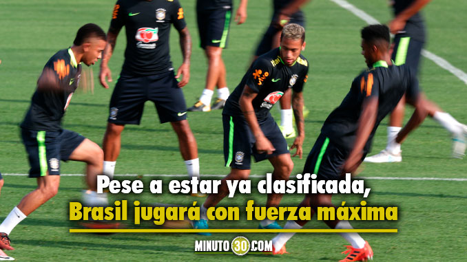 Brasil, con tiquete asegurado a Rusia, entrena desde este lunes para las dos últimas fechas