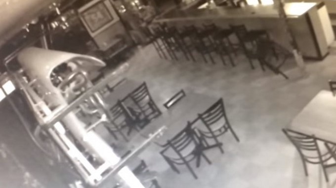 Cámaras de seguridad de un restaurante