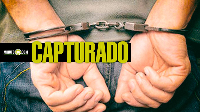 Detenido mediante orden judicial en Itagüí 1 CAPTURADO, DETENIDO