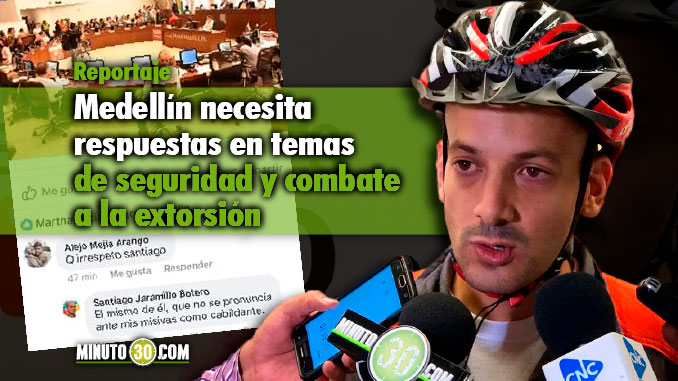 Santiago Jaramillo - Concejal de Medellín. Foto/Minuto30