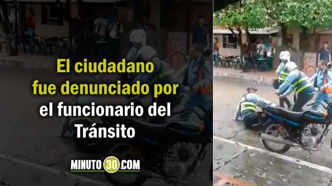 Pelea_funcionario_Transito
