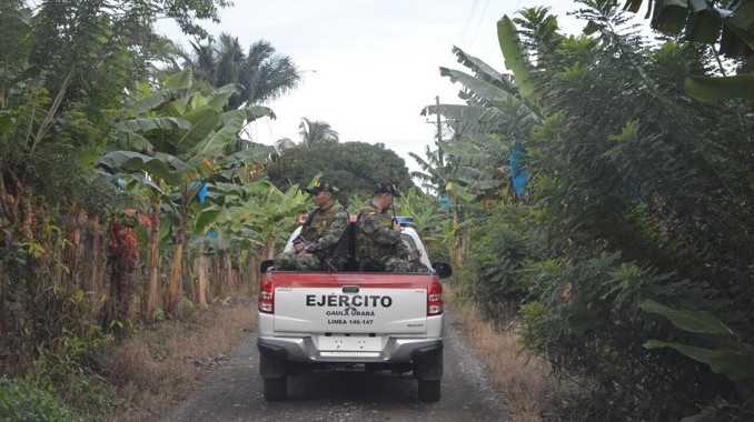 Las labores del Ejército para garantizar la seguridad de bananeros en el Urabá antioqueño