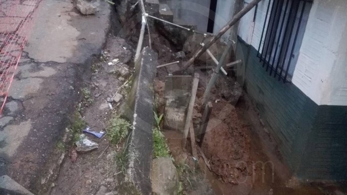 Daños en el acueducto de Santo Domingo Savio