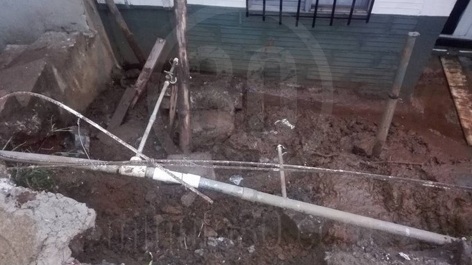 Daños en el acueducto de Santo Domingo Savio