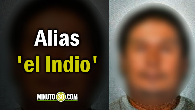 Alias 'el Indio', condenado 8 veces por narcotráfico, fue asegurado esta vez por un homicidio 1 Alias 'el Indio'