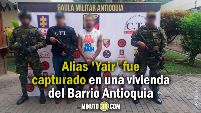 VIDEO: Cárcel para 'Yair', cabecilla de 'La 24' y señalado de extorsionar a familia de un hombre radicado en España 1 Alias 'Yair'
