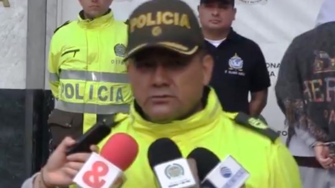 Coronel Daniel Gualdrón, comandante operativo especializado de la Policía de Bogotá