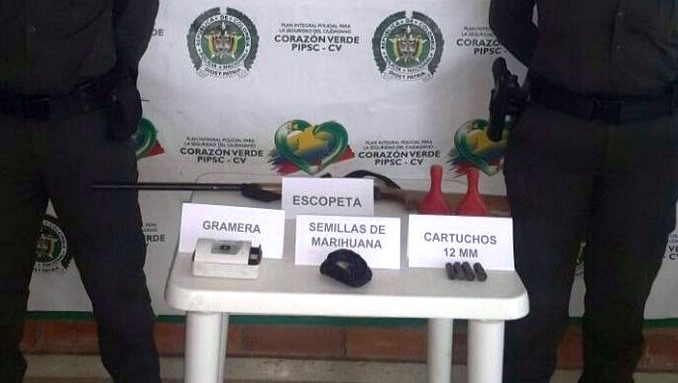 La Policía halló abandonada una escopeta en zona rural del municipio de Dabeiba