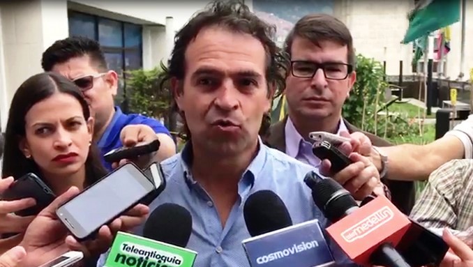 El alcalde de Medellín, Federico Gutiérrez