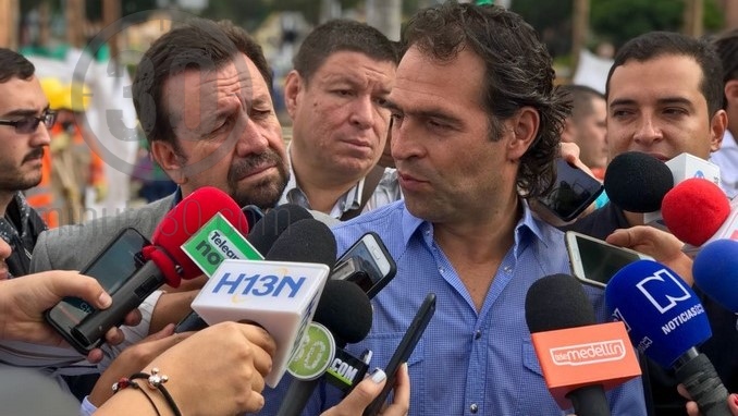 El alcalde de Medellín, Federico Gutiérrez