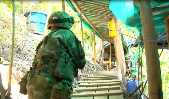 Ejército localizó megalaboratorio del 'Clan del Golfo' para el procesamiento de drogas en el Suroeste antioqueño