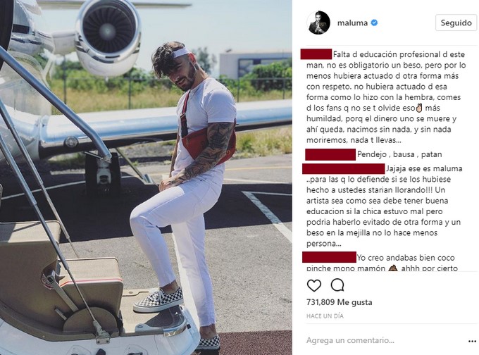 Captura de pantalla tomada de Instagram: @maluma