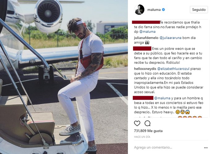 Captura de pantalla tomada de Instagram: @maluma