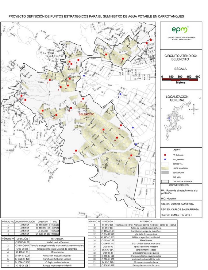 mapas carrotanques EPM