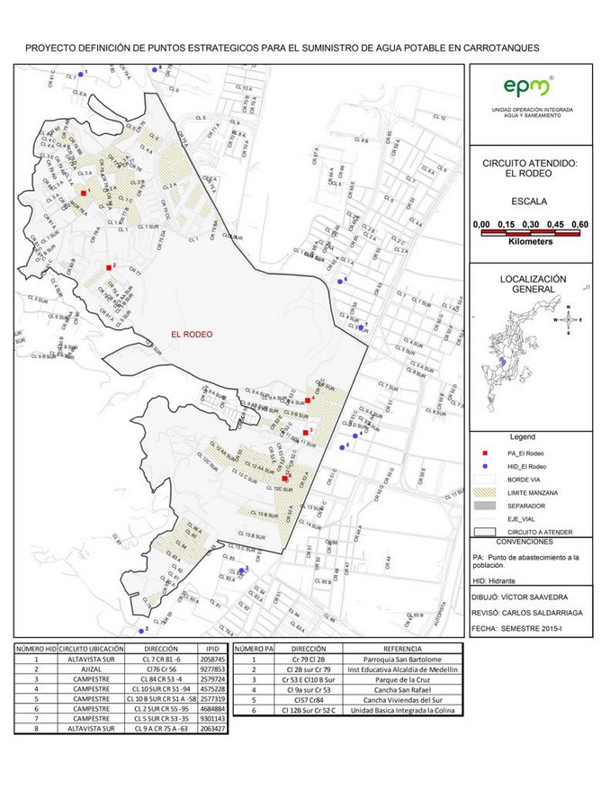 mapas carrotanques EPM