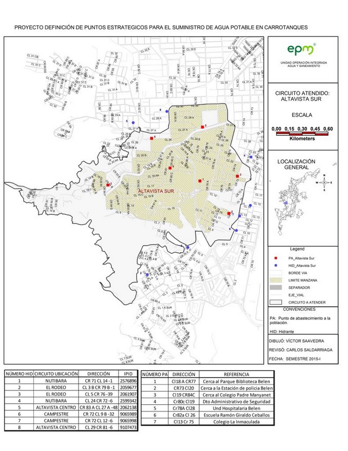 mapas carrotanques EPM
