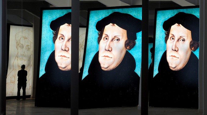 Retrato de Martin Lutero en una exposición celebrada en 2008 en Halle (Alemania) sobre el padre del protestantismo. EFE/Archivo