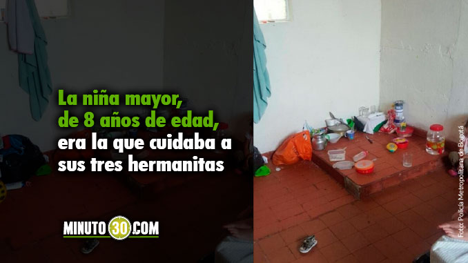 Rescatan a cuatro niñas abandonadas en una habitación en el sur de Bogotá