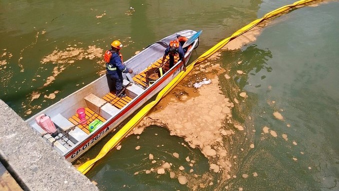 En Buenaventura la Dimar realizó un simulacro por derrame de hidrocarburos