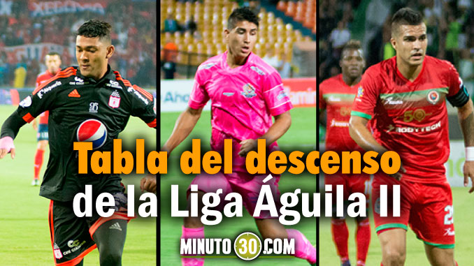 Al 'rojo' vivo sigue la lucha del descenso 5 tabla de descenso liga aguila 2 fecha 15 1 portada