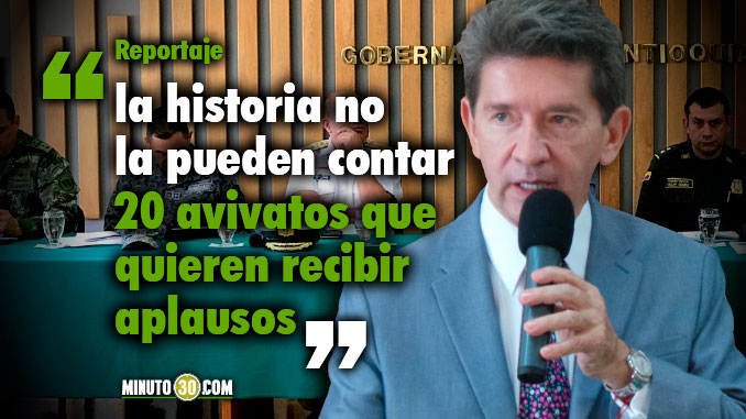 Luis Pérez Gutiérrez - Gobernador de Antioquia. Foto/Minuto30