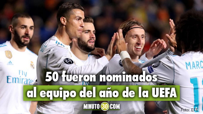 11 madridistas entre los 50 nominados al equipo del año de la UEFA