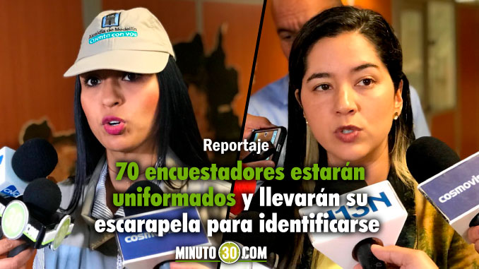 Marcela Pérez - Encuestadora y Ana Catalina Ochoa Yepes - Directora Planeación Medellín . Foto/Minuto30