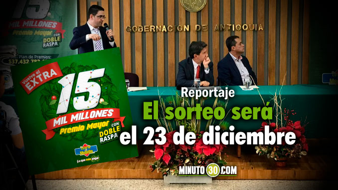 Medellín Presentación Premio mayor lotería de <a class=