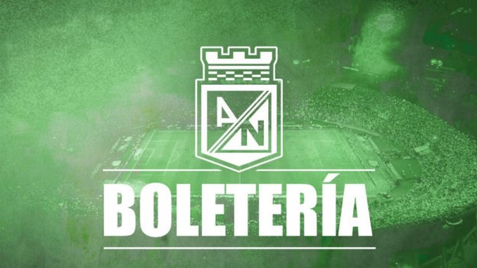 Sale a la venta boletería para el juego Nacional - Tolima 3 Boleteria paratido Nacional