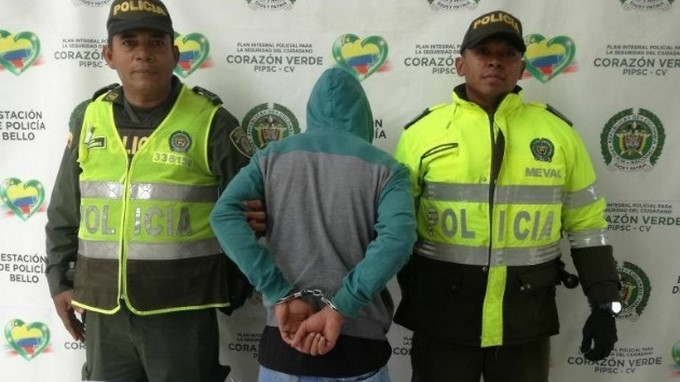 Fue capturado en Bello por portar un arma de fuego 1 Capturado en Bello