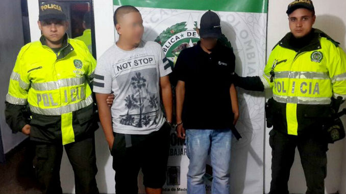 Capturados luego de herir con arma blanca a un taxista 1 Capturados_Hurto_Taxista