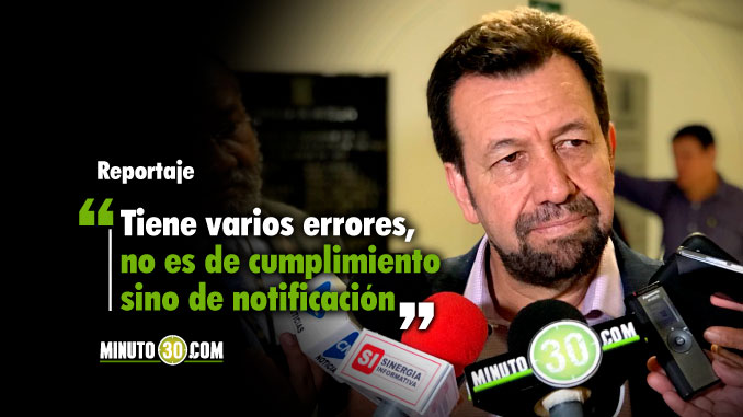 Jesús Aníbal Echeverri - Presidente Concejo de Medellín. Foto/Minuto30