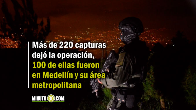 VIDEO: Medellín fue epicentro de operación nacional en contra de la extorsión y el secuestro 1 GOES
