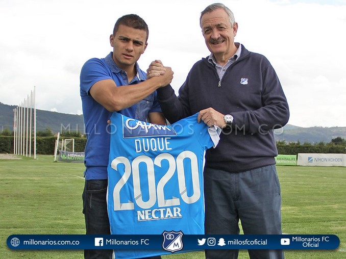 Millonarios no lo quería dejar escapar y le firmó contrato por tres años 2 Jhon Duque