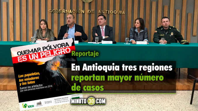 Rueda de prensa presentación de campaña contra la Pólvora. Foto/Minuto30