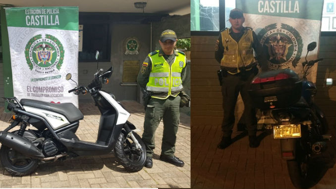 Dos motos recuperaron en las últimas horas en Castilla 1 Motos_Castilla