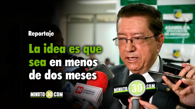 Gilberto Quintero - Secretario Infraestructura Antioquia. Foto/Minuto30