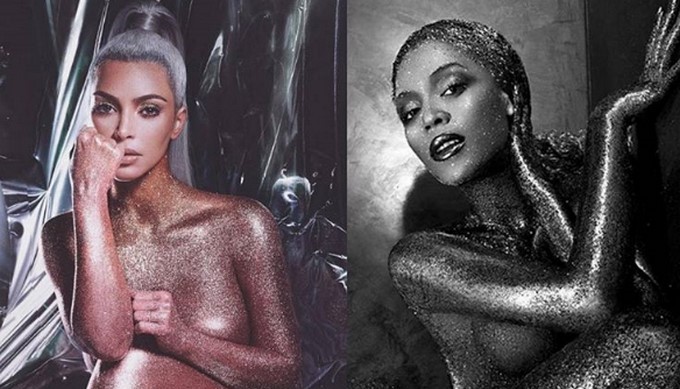 Kim Kardashian y Beyoncé/ Tomada de Instagram: @ fashion___p